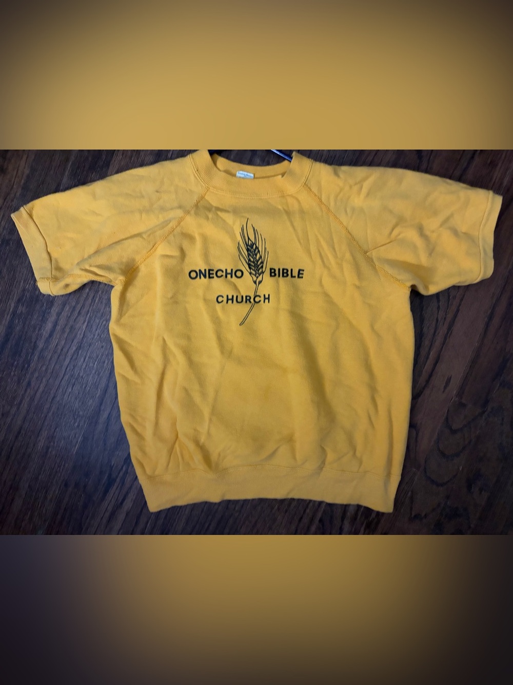 Vintage Women’s Champion Raglan  Sweatshirt with Onecho Bible Church Graphic